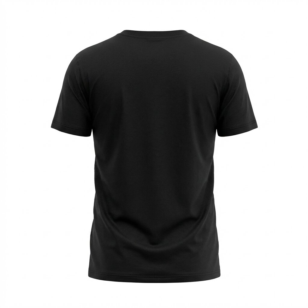 DEPART T-SHIRT HOMME NOIR 100% COTON SIMPLE – Image 2