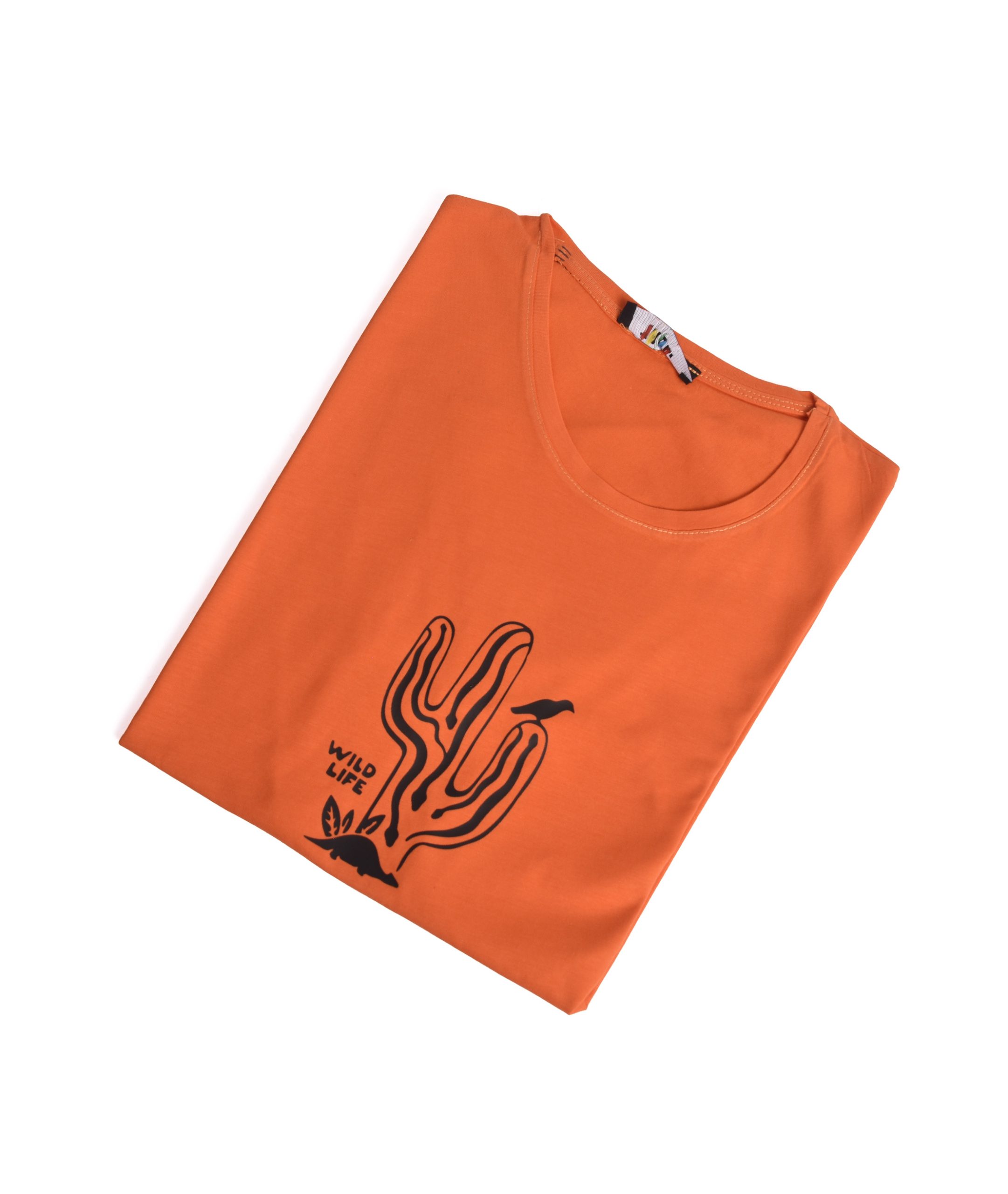 T-shirt ORANGE LOGO NOIR *WILD LIFE* – Image 3
