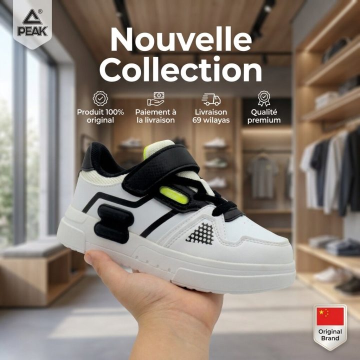 Peak Kid's Culture Shoes White Black