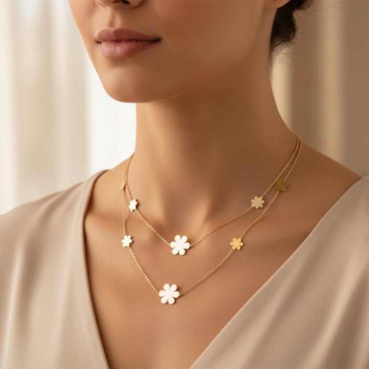 Collier Double Chaine N°60