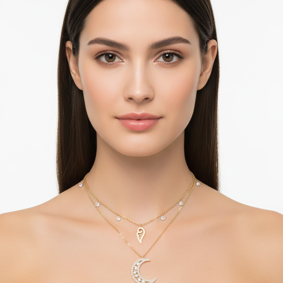 Collier double chaine N°68