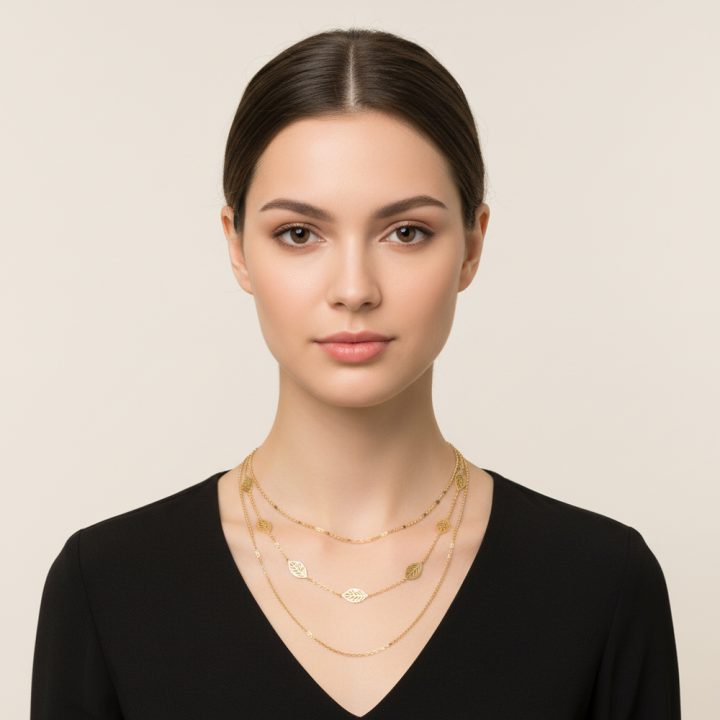 collier triple chaine N67