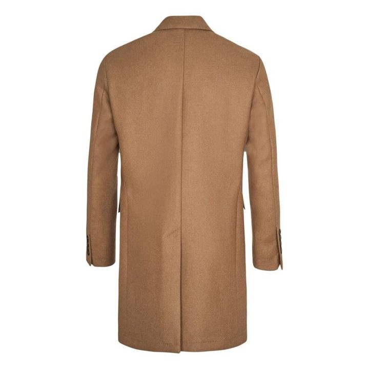 MANTEAU Hackett London Camel Broken Twill DB