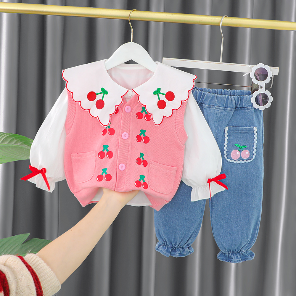 ENSEMBLE 3 pieces cerise – Image 2