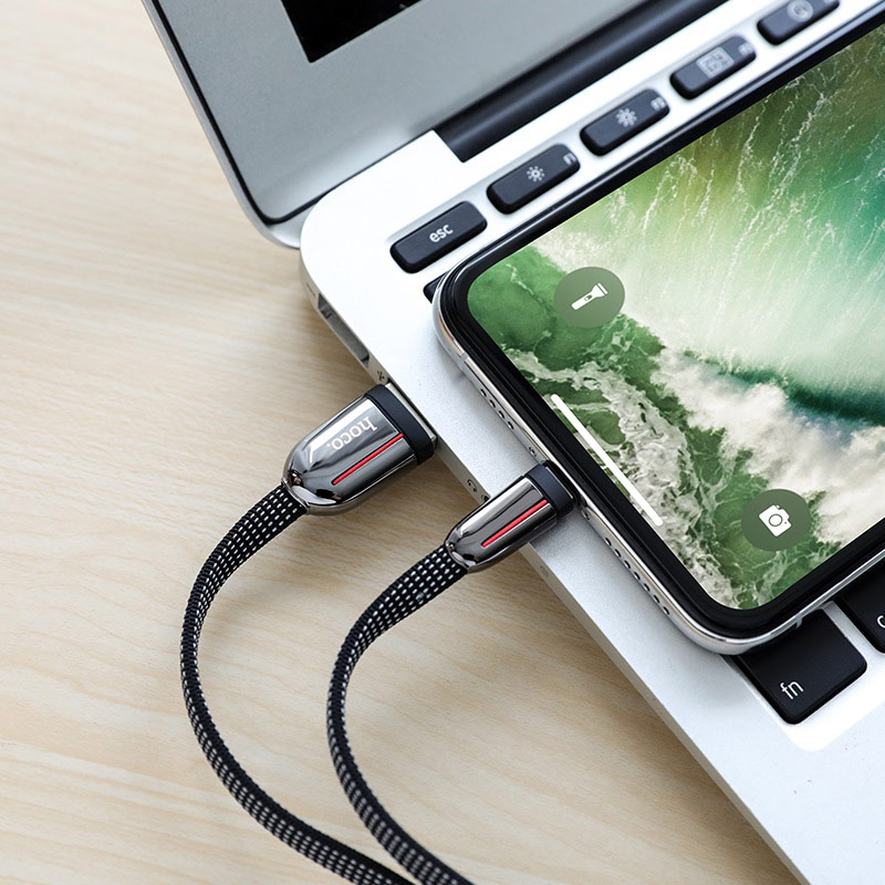 HOCO Grand Charging Data Cable (Lightning) – U74 – Image 3