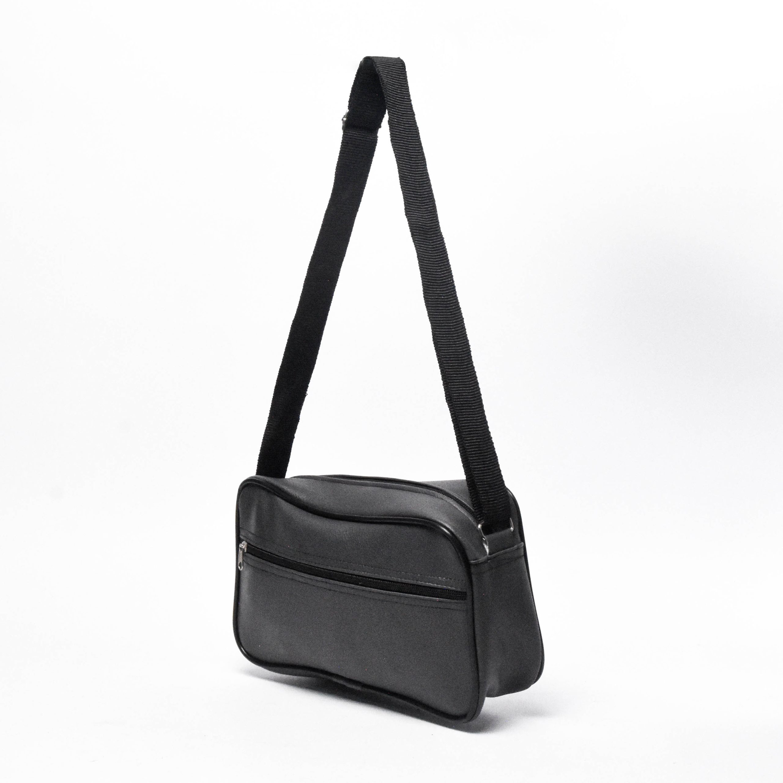 Sac Bandoulière Urbain en Simili Cuir gris nardo – Image 6