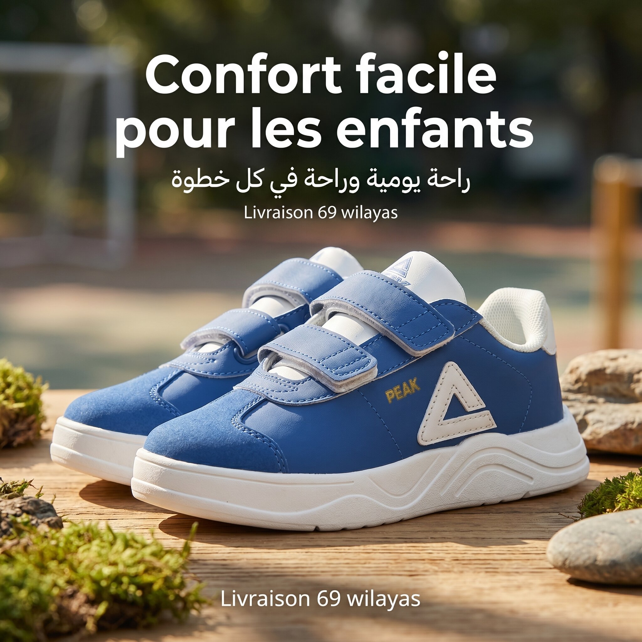 Peak Kids Casual Shoes BLUE – Image 2