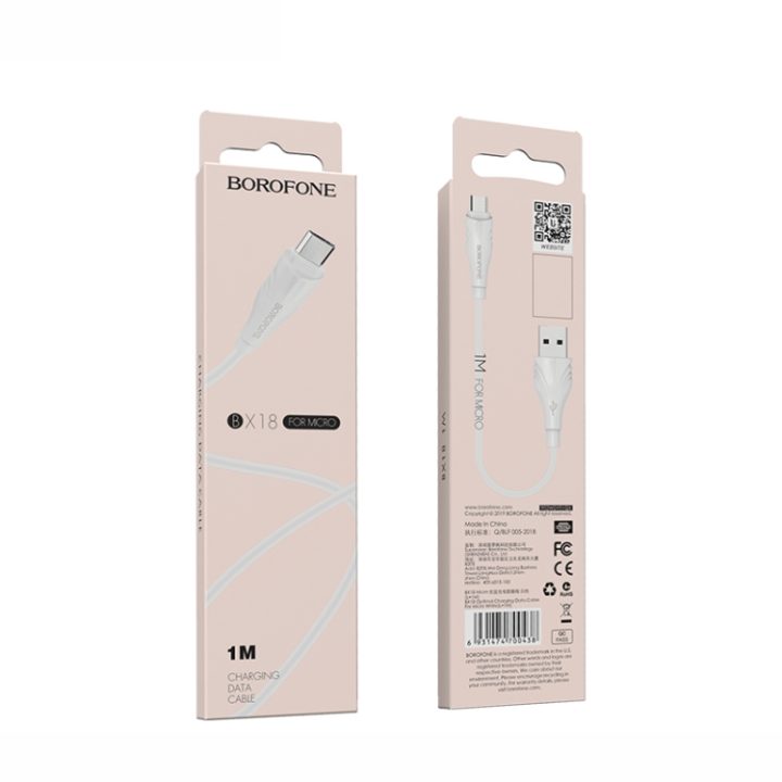CHARGING CABLE DATA BX18 1 M 2.4 A FOR MICRO