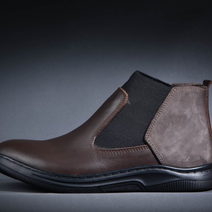 Chelsea boot orthopédique noir