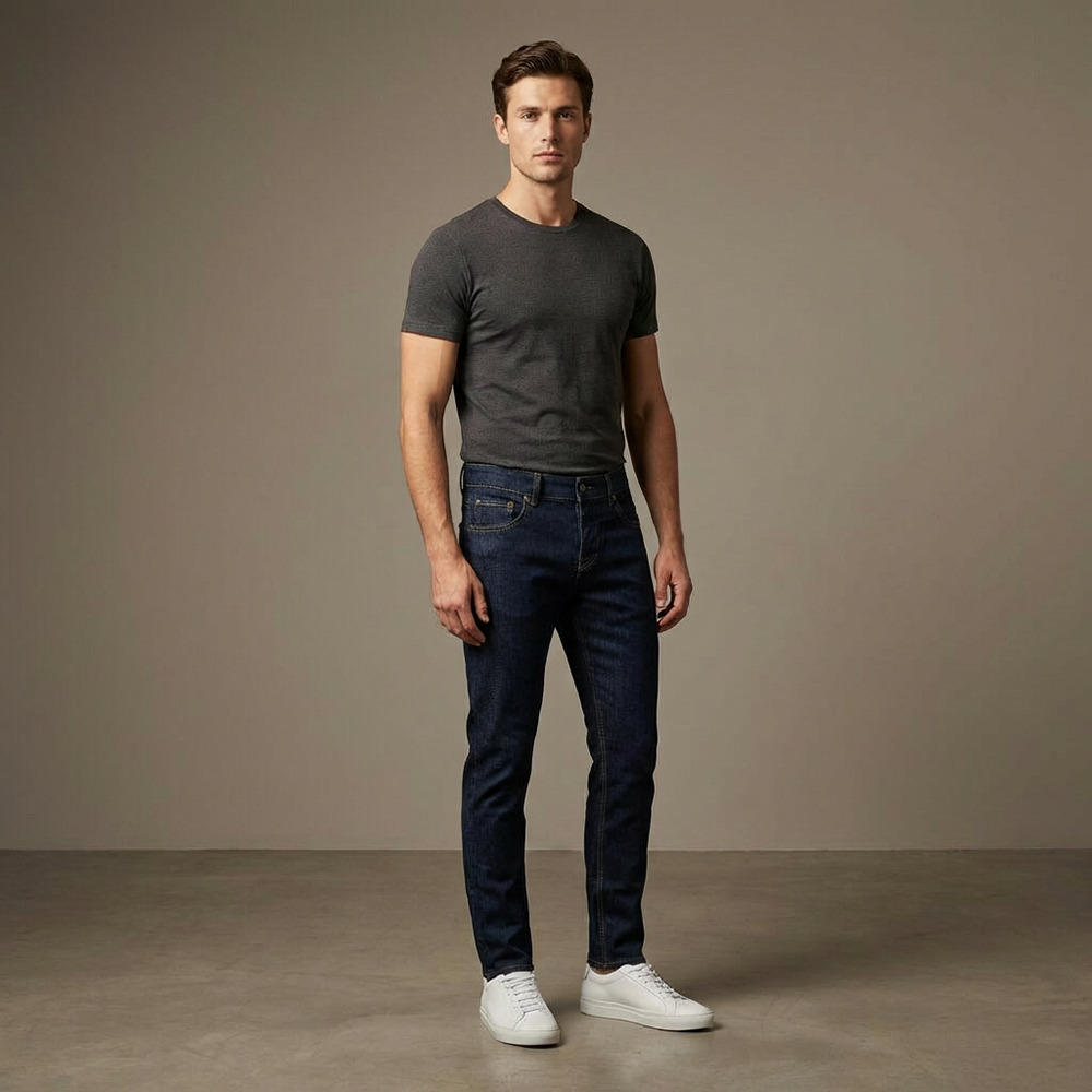 DEPART PANTALON JEAN DEPART SLIM HOMME BLEU – Image 6