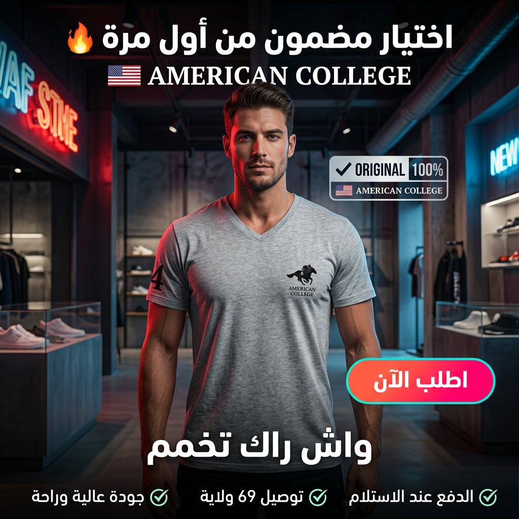 American College t-shirt pour Homme – Image 6