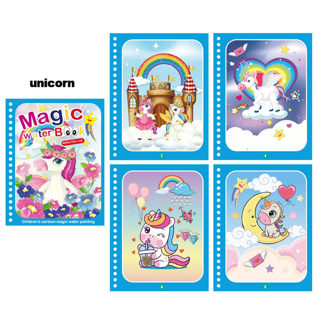 MAGIC WATER BOOK UNICORN