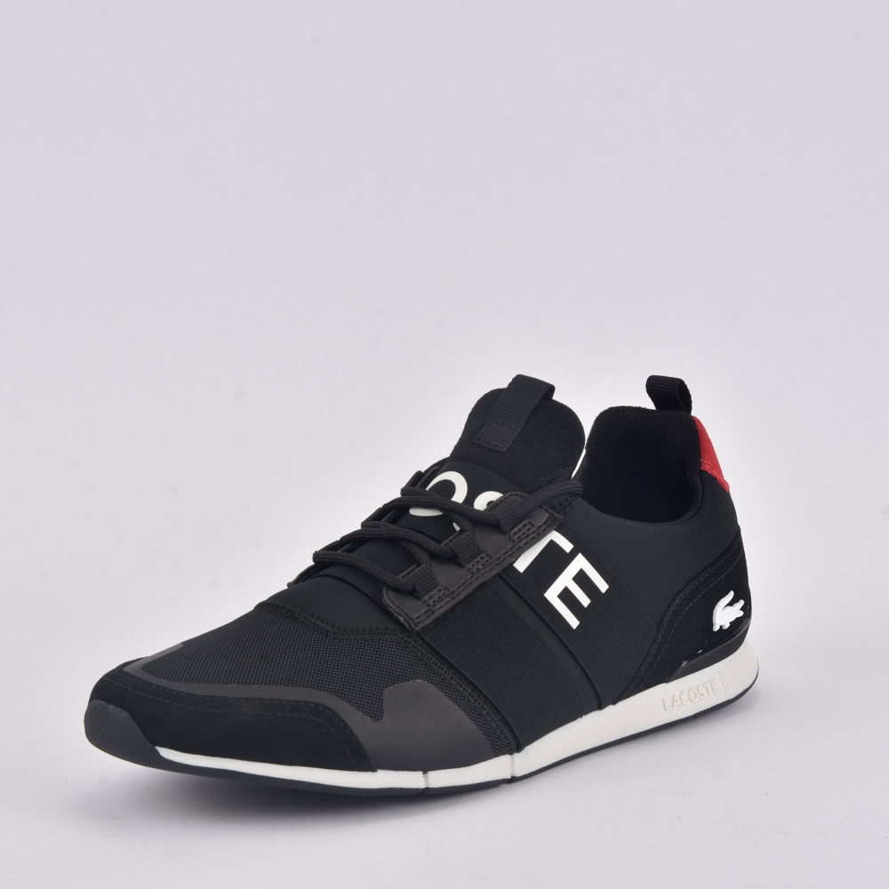 LACOSTE MANEVRA ELITE 0120 1 CMA BLK/RED TEXTILE – Image 6