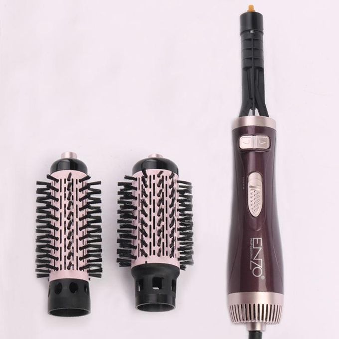 ENZO PROFESSIONAL Brosse chauffante Lissante Rotative 2IN1 En Brushing Volume Céramique – Image 3