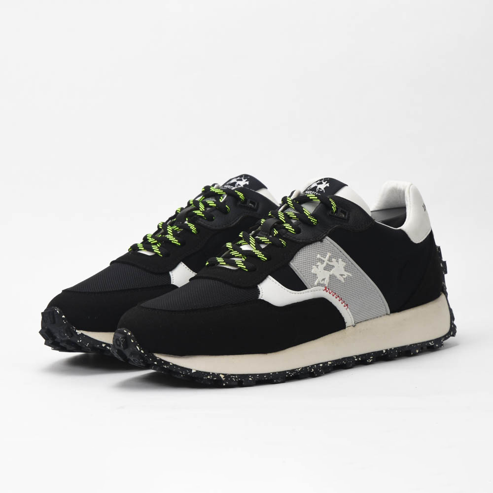 LA MARTINA SCARPA UOMO SUEDE ECO TEX NYLON ECO NERO – Image 3