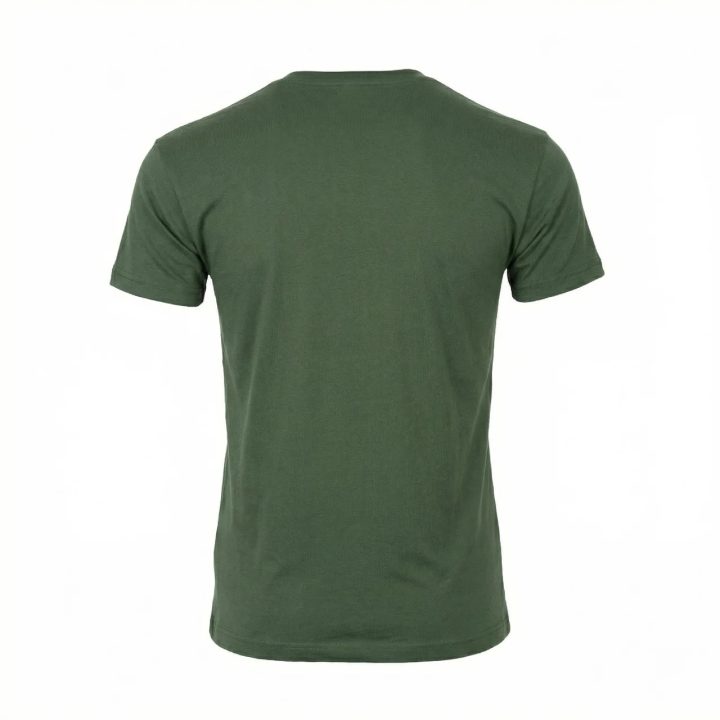 DEPART  T-SHIRT HOMME VERT 100% COTON SIMPLE