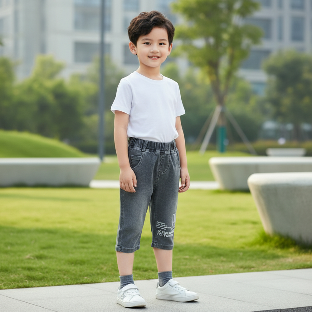 Pantalon jeans GRIS LD FAMOUS BRARO POP FASHION