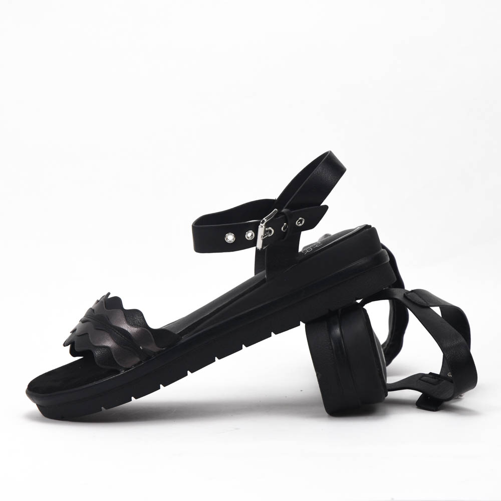 Safety Jogger Sandales Compensées Femme Black Pewter – Image 3