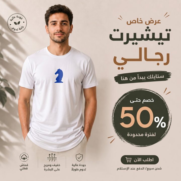 T-shirt BLANC 2 *CAVALIER*