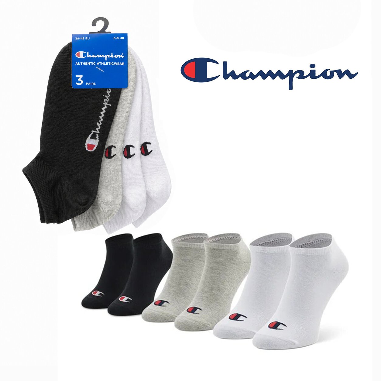 Champion 3-Pack Sneaker Socks Multicolor – Image 6