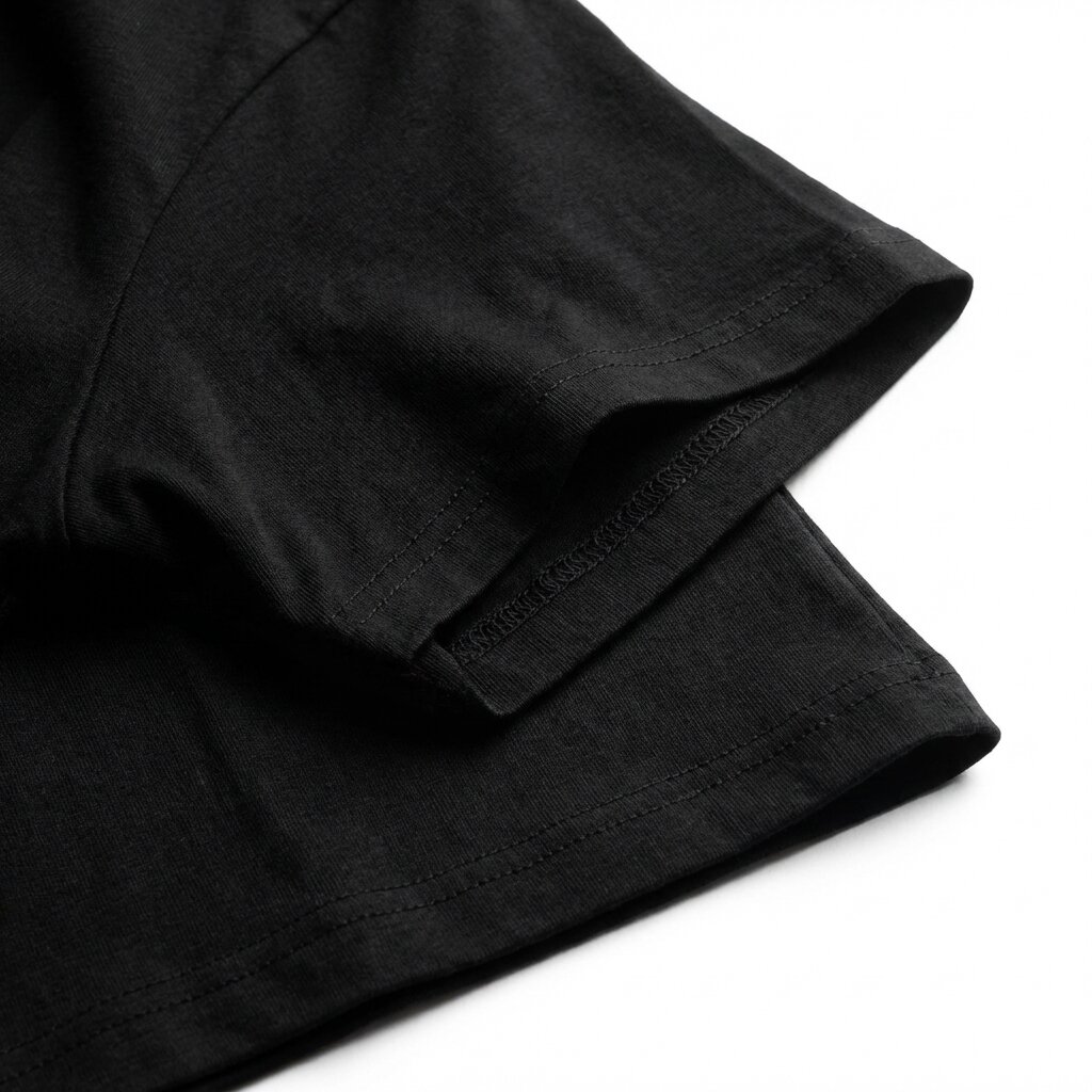 DEPART T-SHIRT HOMME NOIR 100% COTON SIMPLE – Image 3
