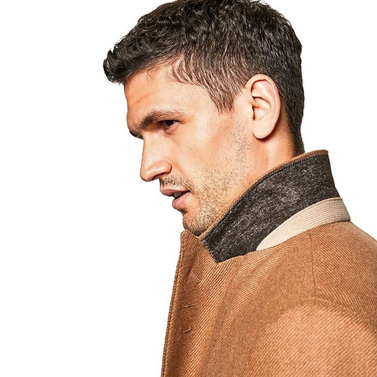 MANTEAU Hackett London Camel Broken Twill DB – Image 4