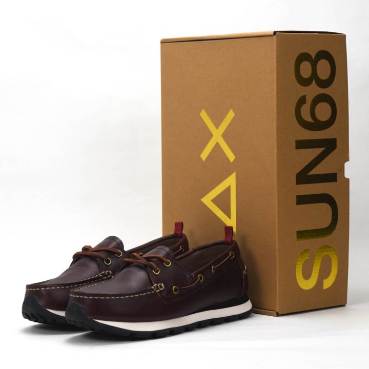 SUN68 TOM BARCA LEATHER