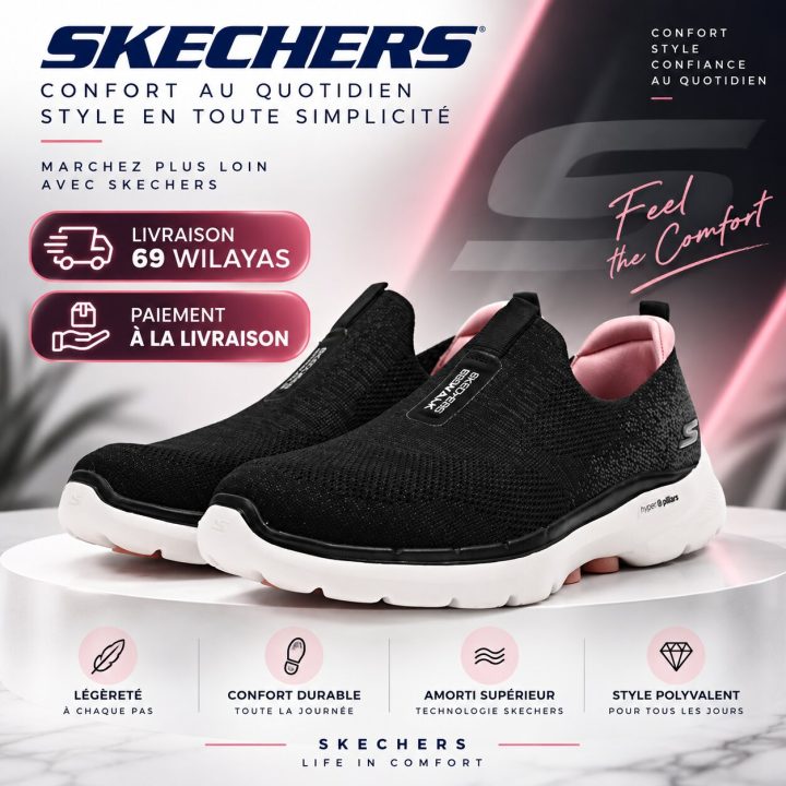 Skechers GO WALK 6 – Glimmering Walking Shoes