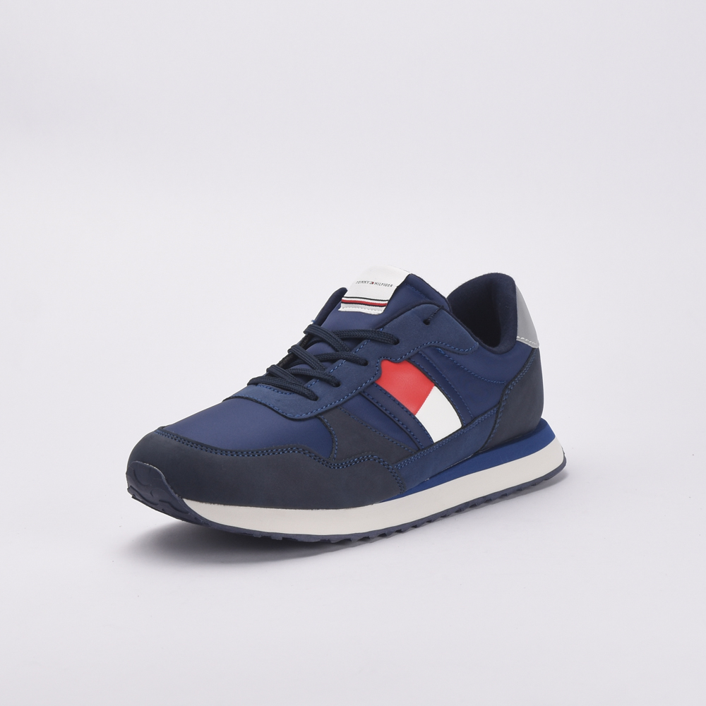 TOMMY HILFIGER FLAG LOW CUT LACE-UP 800-BLUE – Image 4
