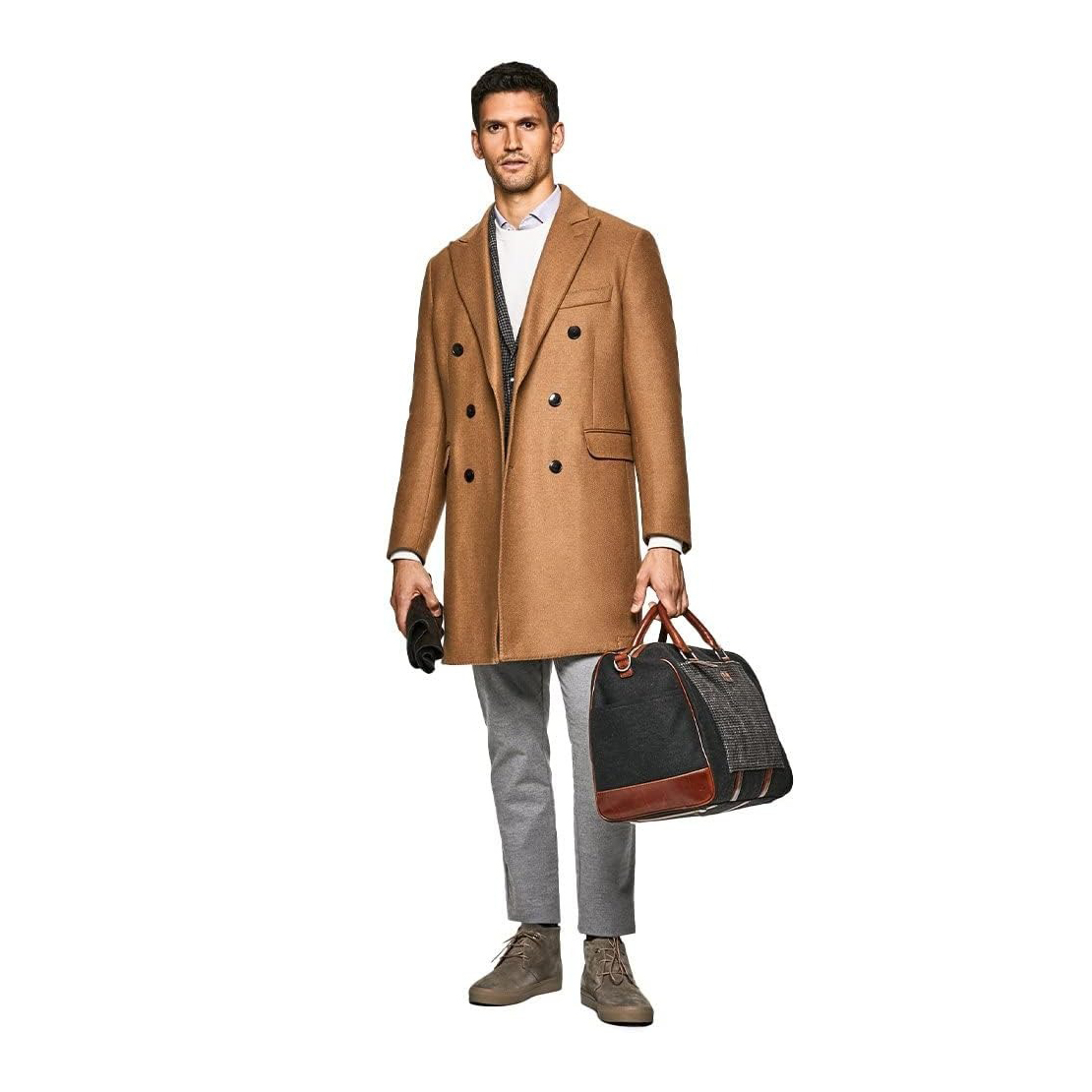 MANTEAU Hackett London Camel Broken Twill DB – Image 6