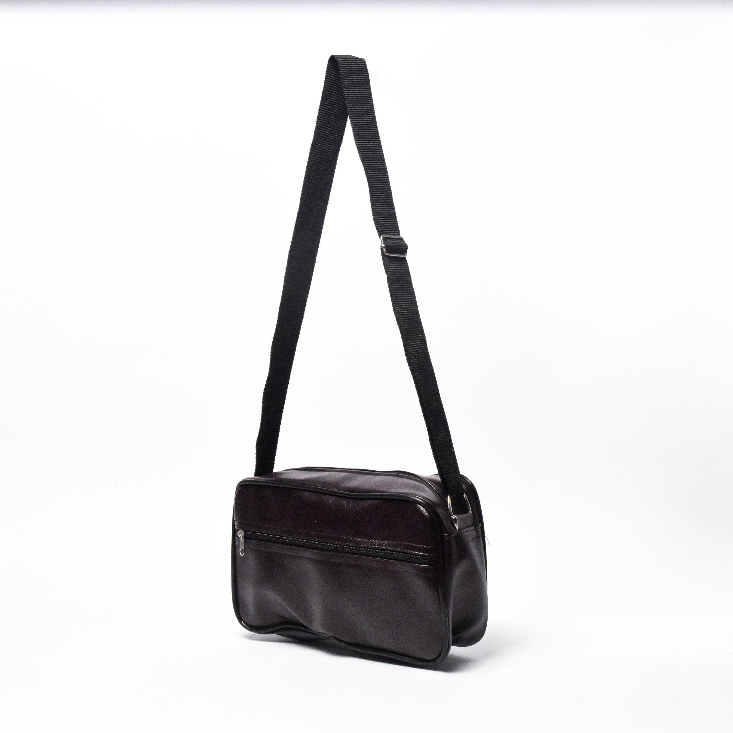Sac Bandoulière Urbain en Simili Cuir Rouge terre brûlée – Image 4