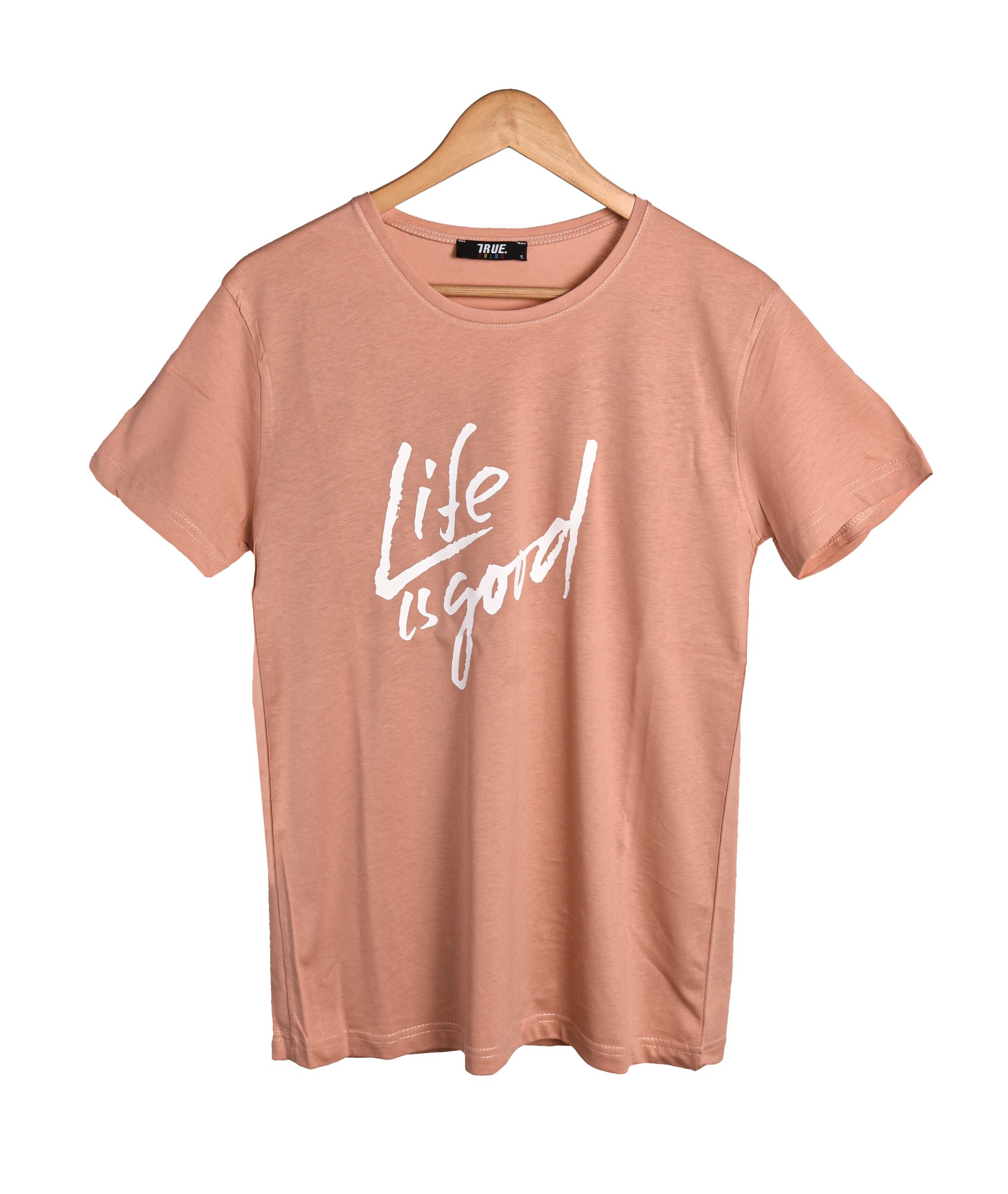 T-shirt SAUMON *LIFE IS GOOD* – Image 2