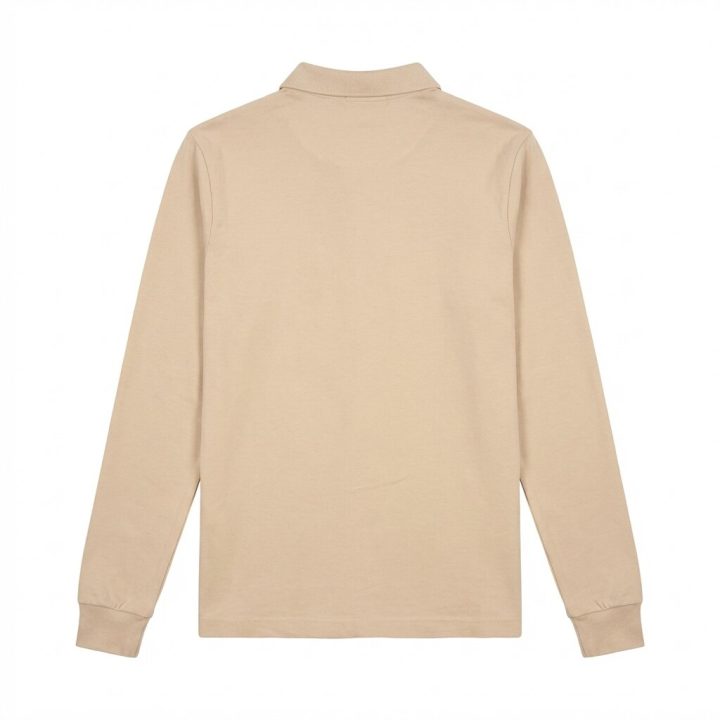 DEPART POLO A MANCHES DEPART HOMMES BEIGE