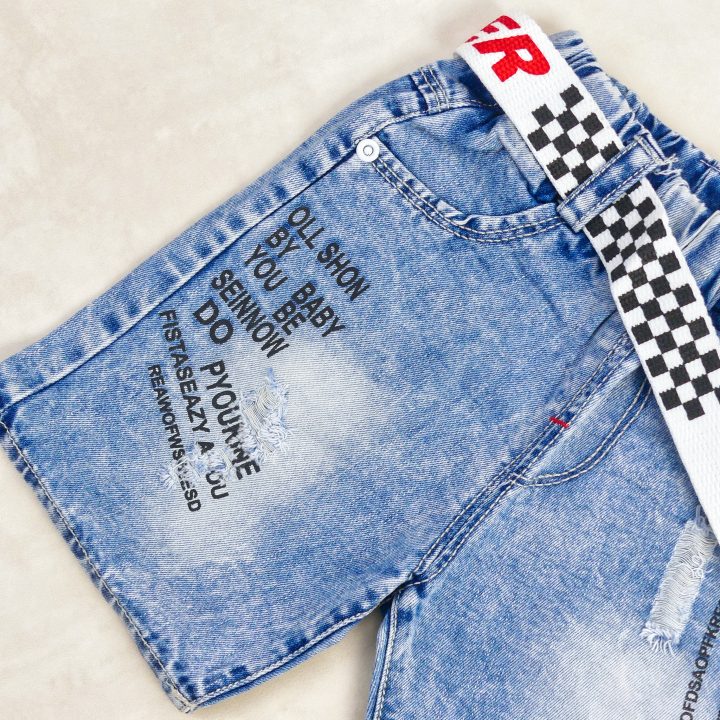 SHORT JEANS BLEU  &lsquo;OLL SHON BY YOU&rsquo; 002