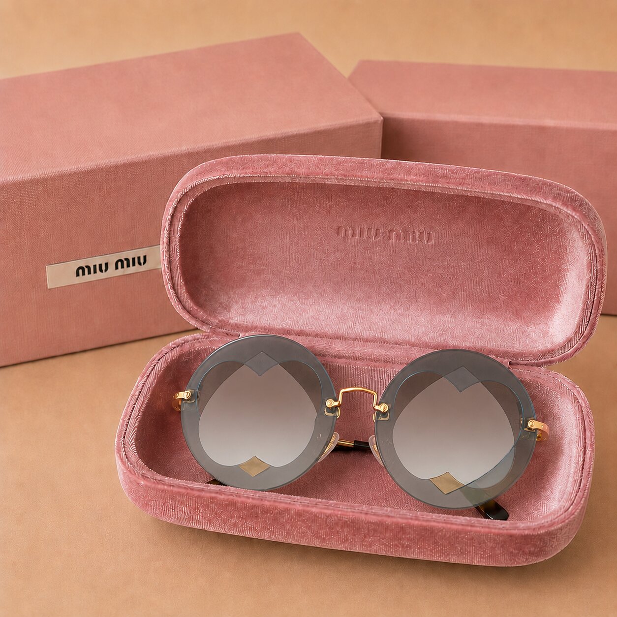 Miu Miu Round Sunglasses MU 01SS – Image 3
