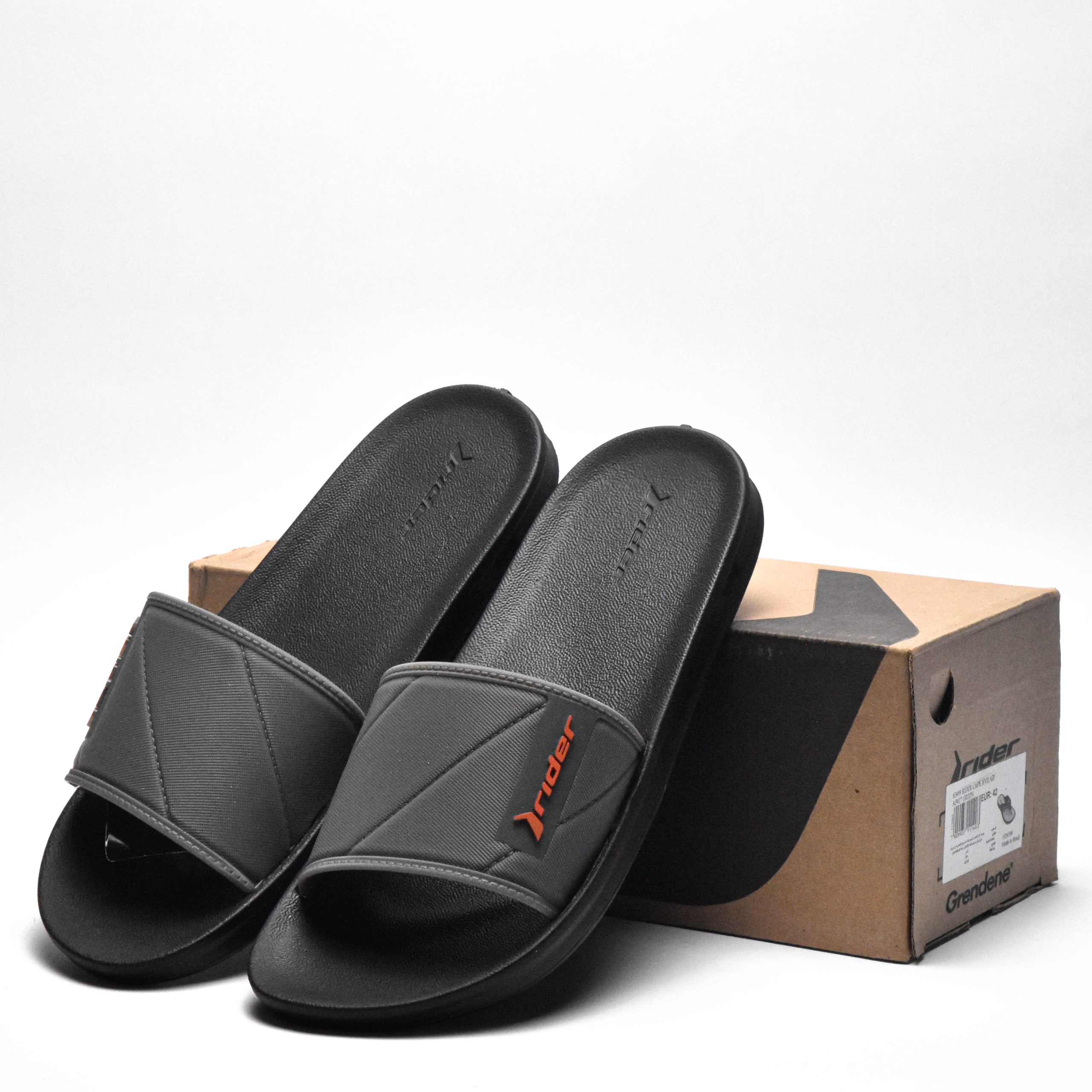 RIDER STREET SLIDE AD BLACK/GREY/ORANGE – Image 2