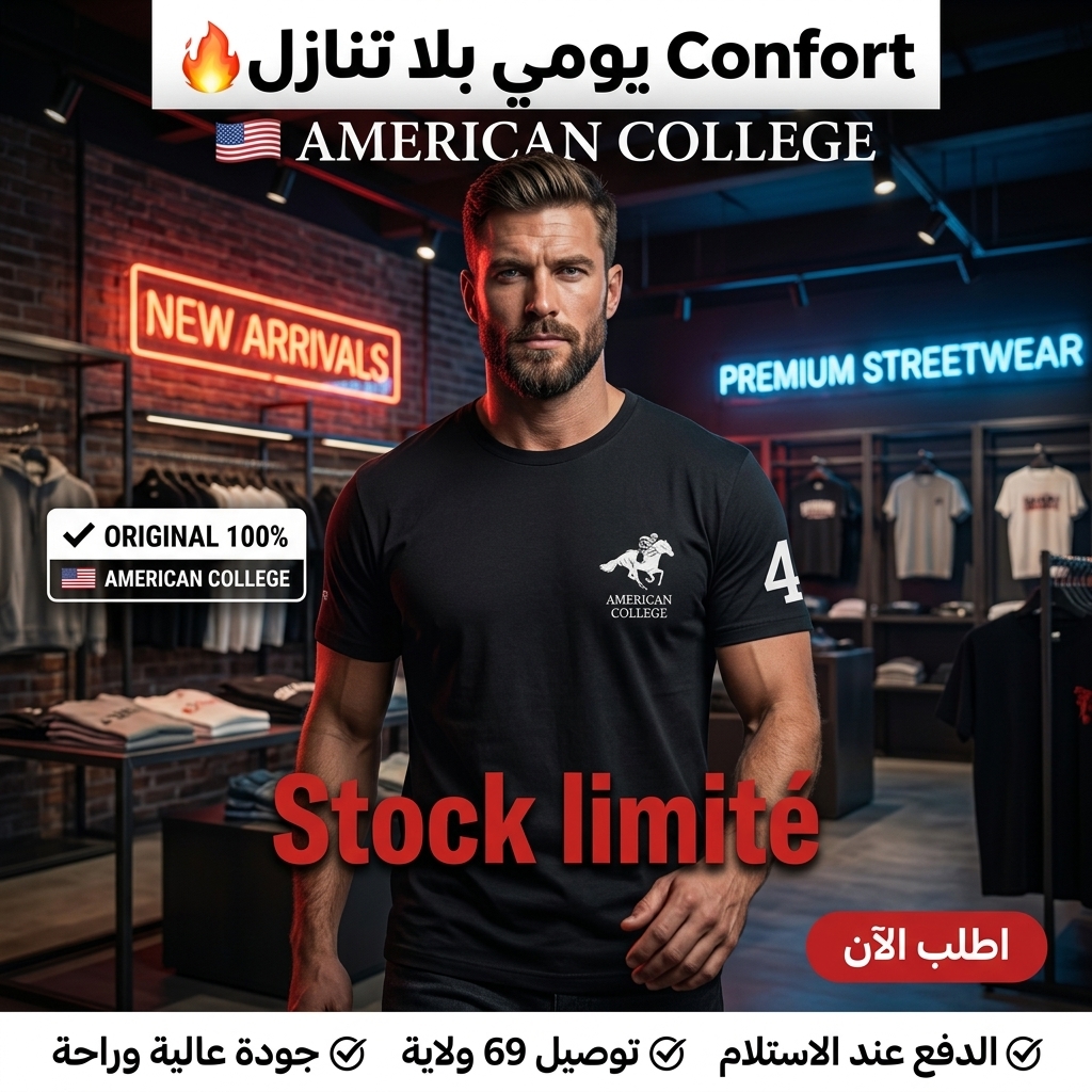 American College t-shirt pour Homme – Image 6
