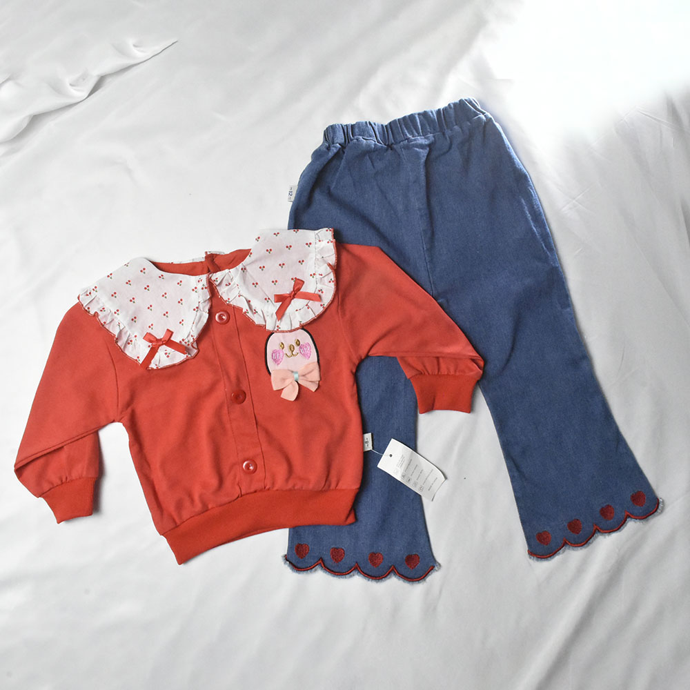ENSEMBLE 2 pcs t-shirt rouge – Image 2