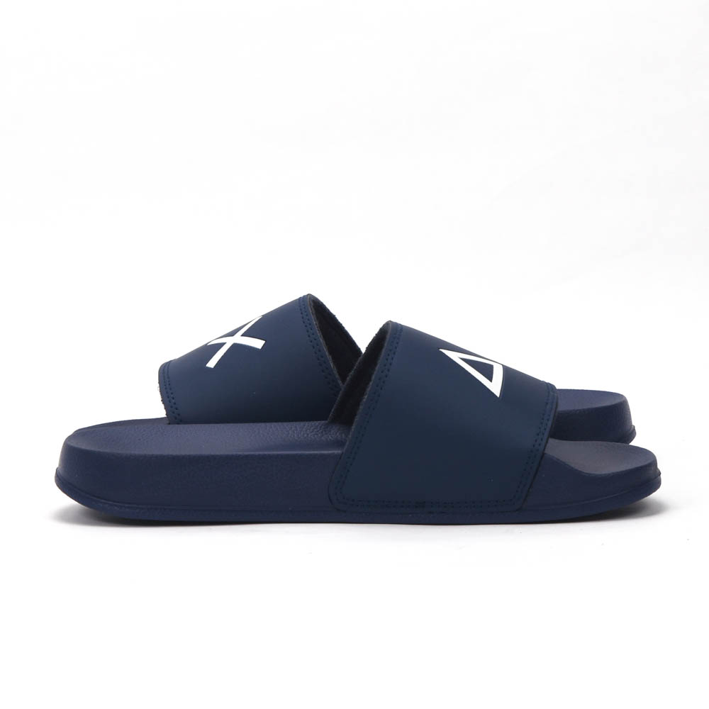 SUN68 Logo Navy Flip Flops – Image 2
