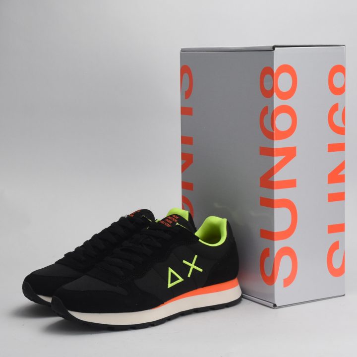 BASKET SUN68 TOM FLUO 11 NERO