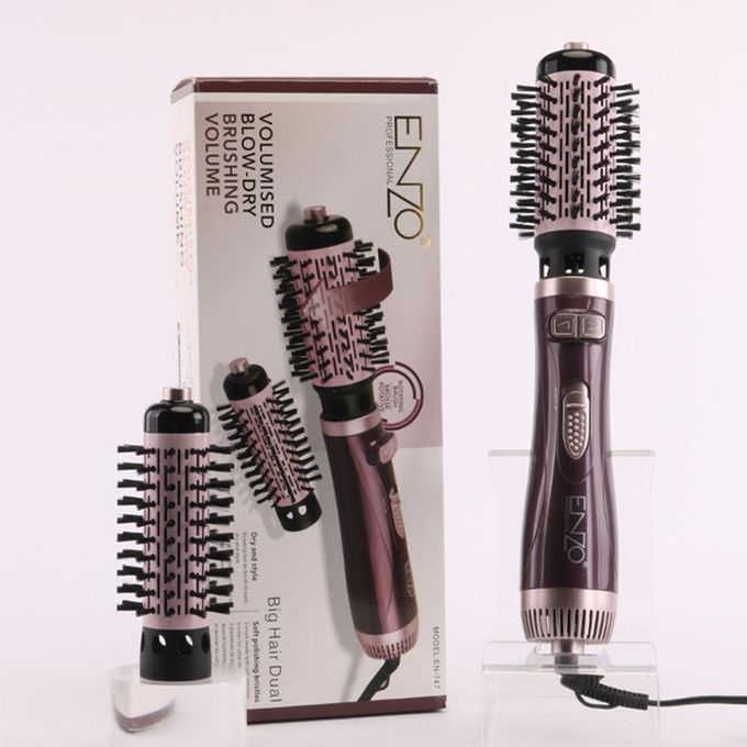 ENZO PROFESSIONAL Brosse chauffante Lissante Rotative 2IN1 En Brushing Volume Céramique – Image 6