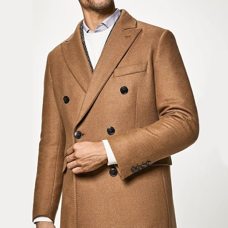 MANTEAU Hackett London Camel Broken Twill DB – Image 3