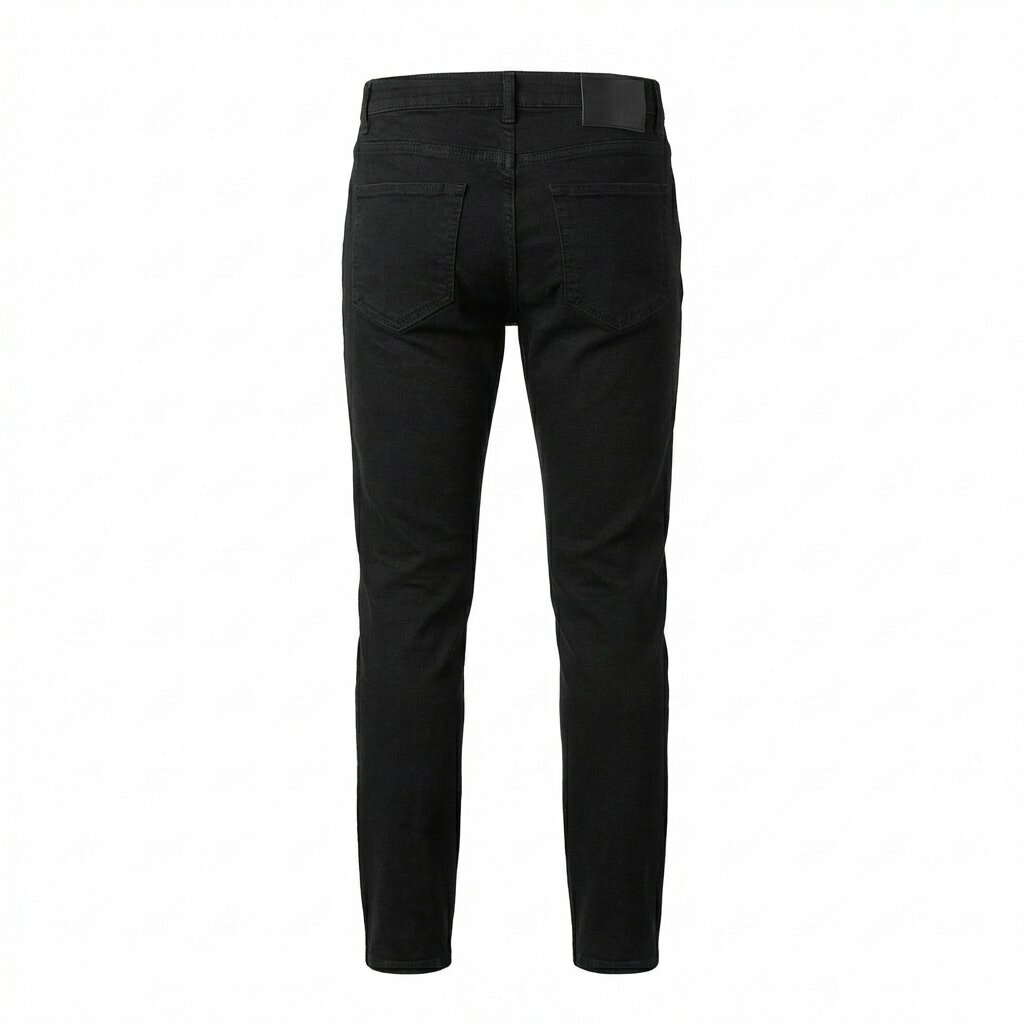 DEPART PANTALON JEAN SLIM HOMME NOIR – Image 5