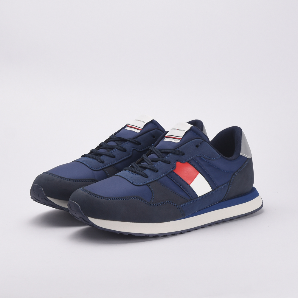 TOMMY HILFIGER FLAG LOW CUT LACE-UP 800-BLUE – Image 2