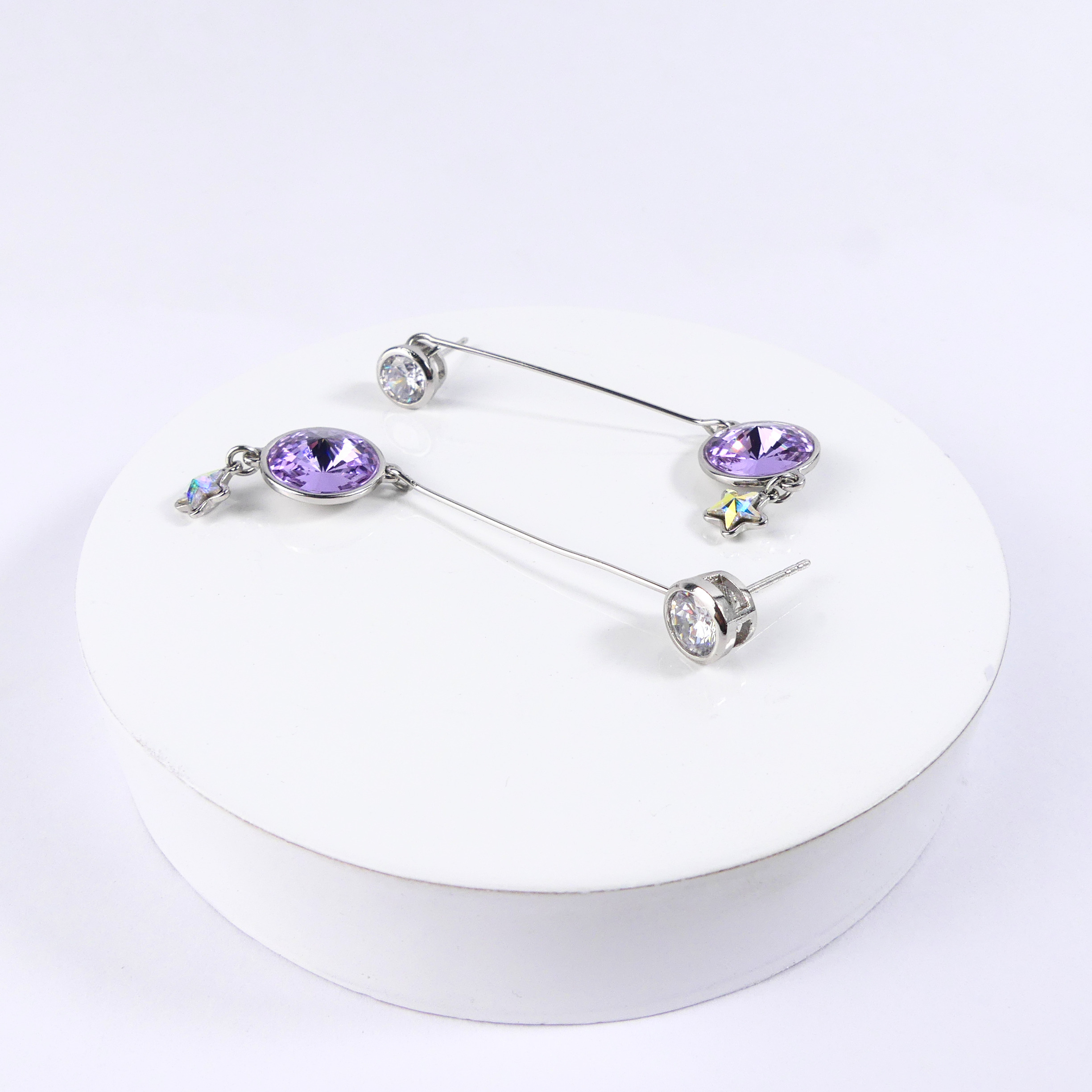 boucle d'oreille pendantes rond move – Image 2