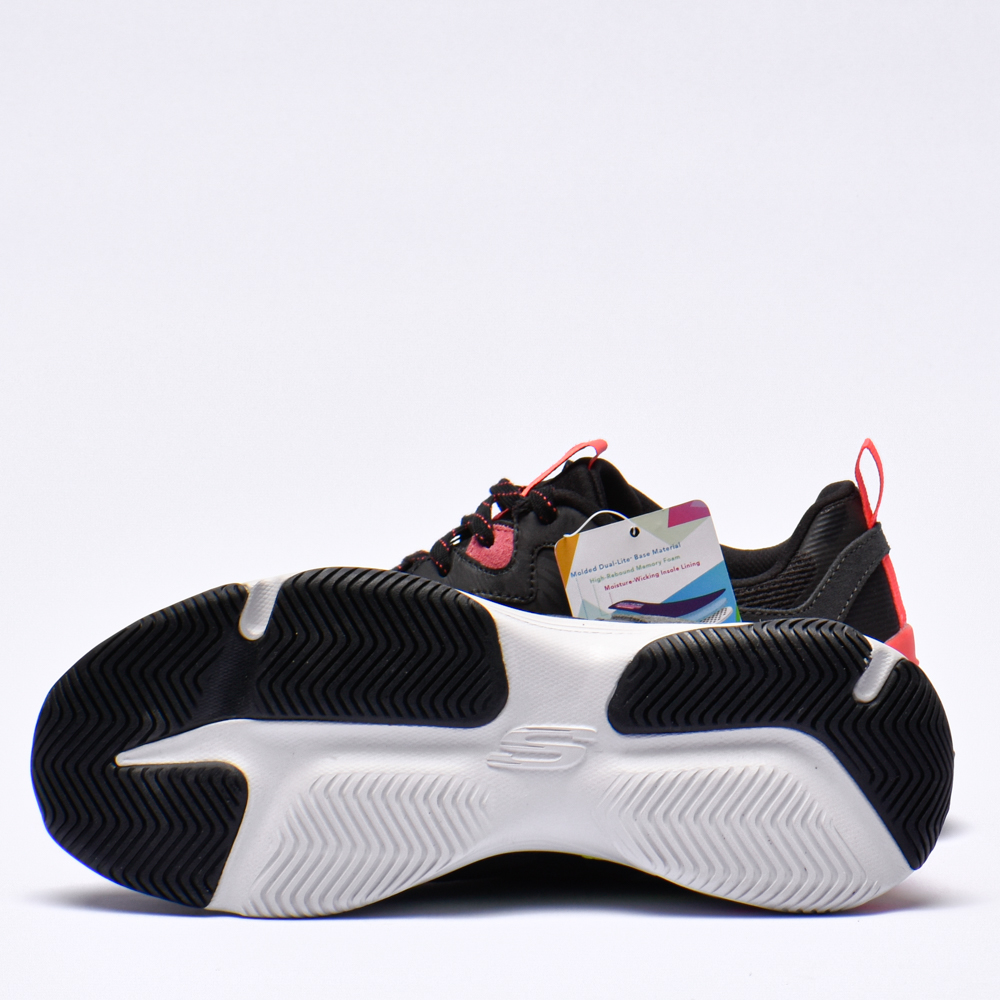 SKECHERS ENERGY RACER-EMBRACE HER BLACK/CORAL – Image 4