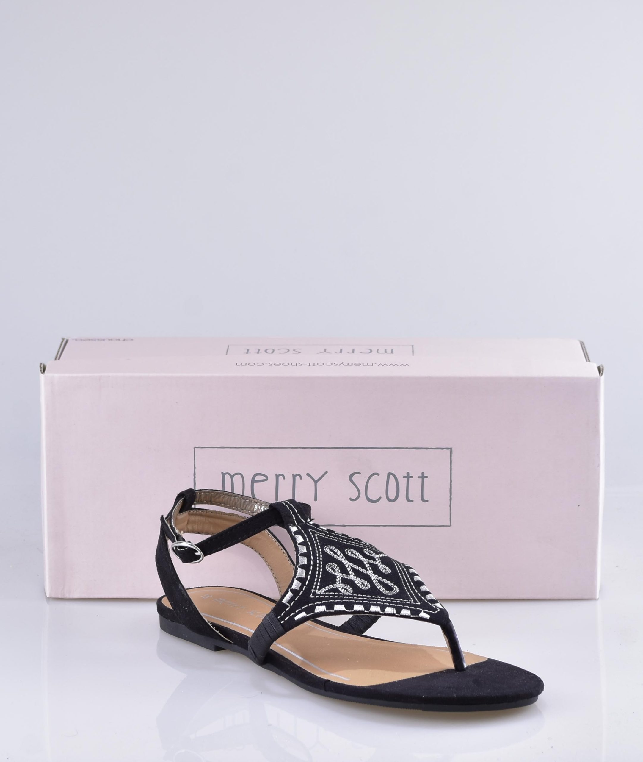 Sandale femme Merry Scott noire et argent 81510252s – Image 3