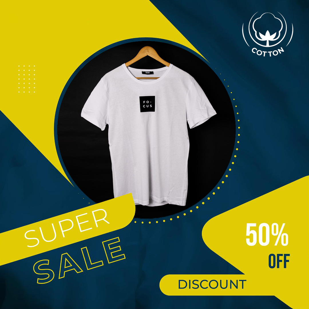 T-shirt BLANC *FOCUS* – Image 5