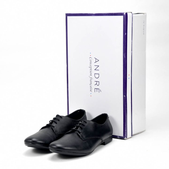 ANDRÉ DERBY FEMME COMPLICITY CUIR NOIR