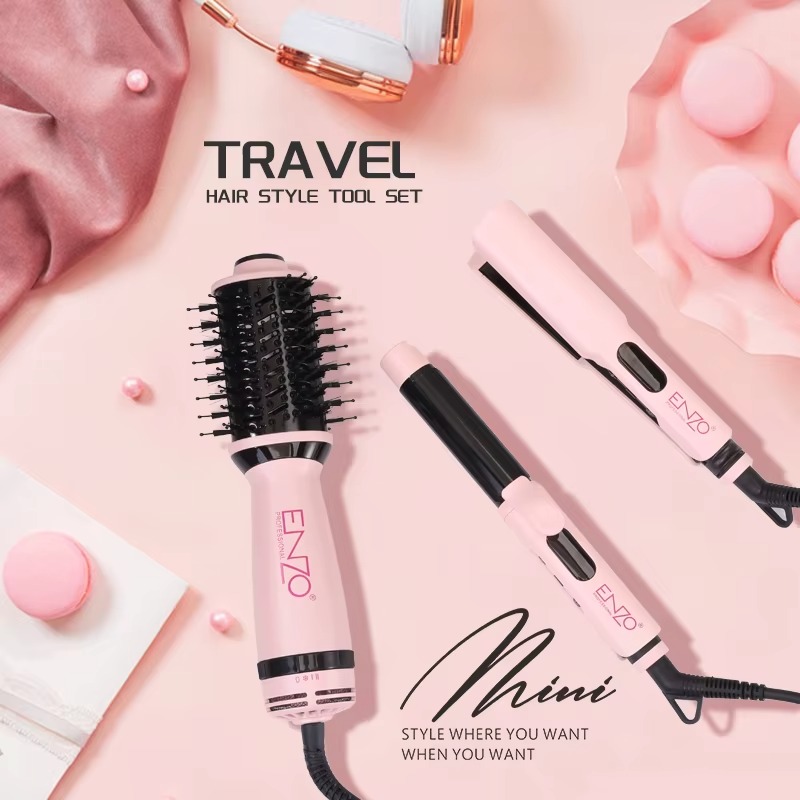 ENZO Professional EN-3316 3 Piece Travel Hair Style Tool Set – Image 5
